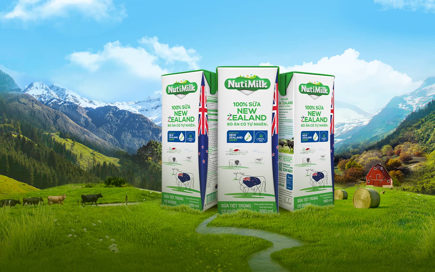 NutiMilk <br> - 100% New Zealand Milk From Natural Grass-bred Cows